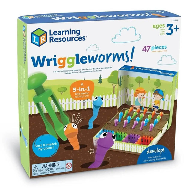 Jeu de motricité fine Wriggleworms! – Les vers dans le jardin - Jeux de motricité fine by Learning Resources