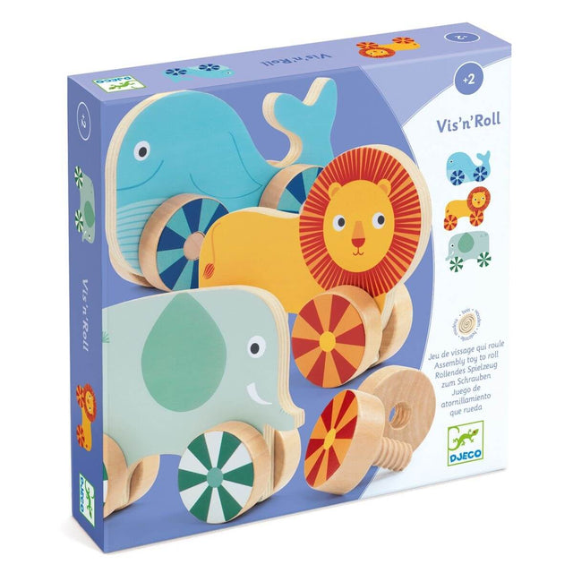 Jeu de vissage sur roues Vis'n'Roll - Jeux d'assemblage by Djeco