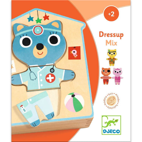 Jeu d'encastrement Dressup Mix-Casse-têtes-Djeco-Comme des Pirates