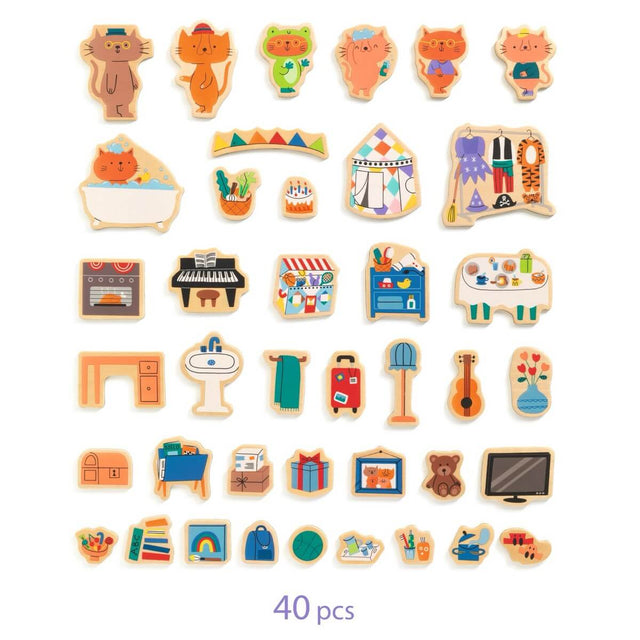 Jeu magnétique InZeBox - InZeHouse - Jeux magnétiques by Djeco