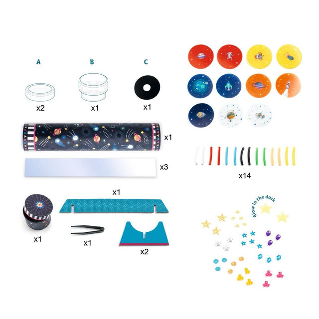 Kit créatif DIY - Kaléidoscope du cosmos - Art & bricolage by Djeco