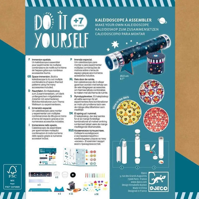 Kit créatif DIY - Kaléidoscope du cosmos - Art & bricolage by Djeco