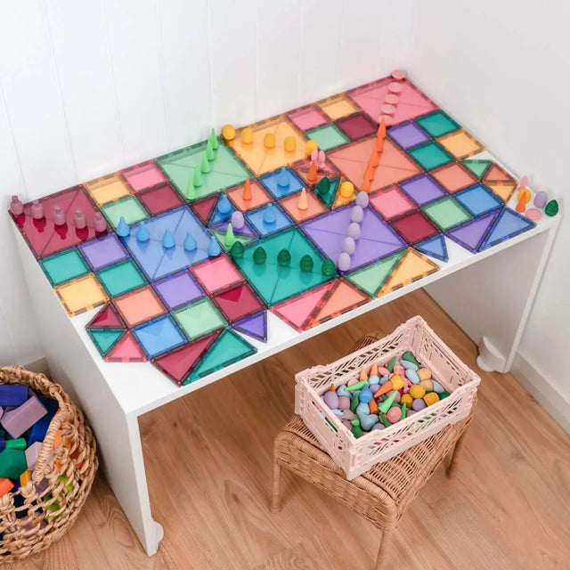 Kit de démarrage de tuiles Pastel (64 pcs) - Jeux de construction by Connetix