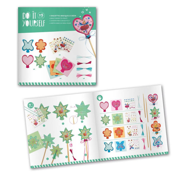 Kit DIY - Baguettes de fées à créer - Art & bricolage by Djeco