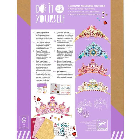 Kit DIY - Diadèmes mosaïques à décorer - Art & bricolage by Djeco