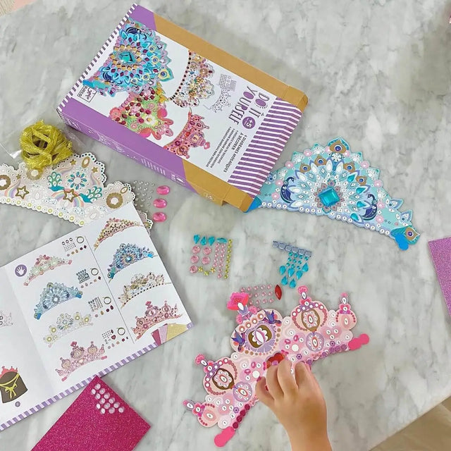 Kit DIY - Diadèmes mosaïques à décorer - Art & bricolage by Djeco