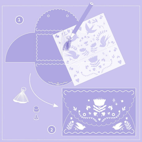 Kit DIY - Pochettes à créer Sweet fashionista - Art & bricolage by Djeco