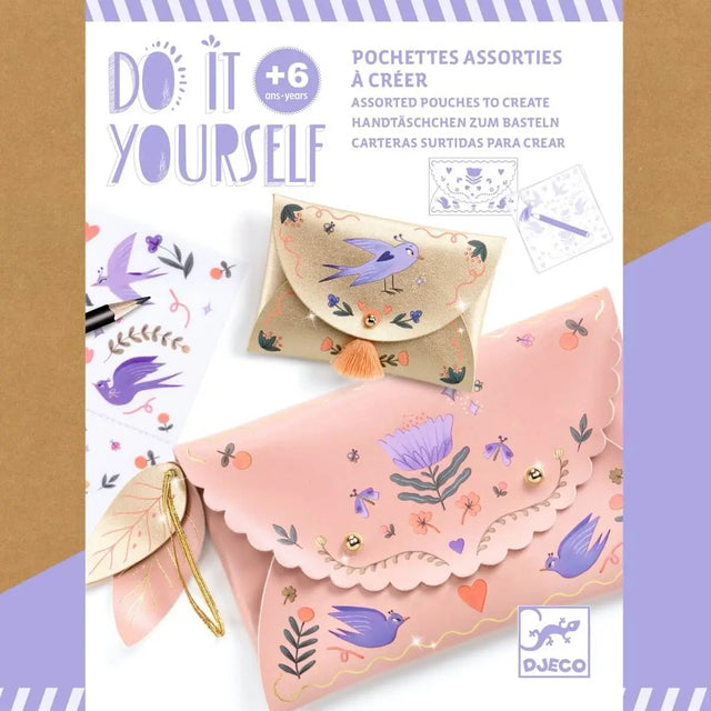 Kit DIY - Pochettes à créer Sweet fashionista - Art & bricolage by Djeco