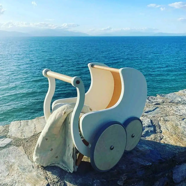 Landau de poupée et trotteur 2-en-1 - Blanc - Trotteurs by Kinderfeets