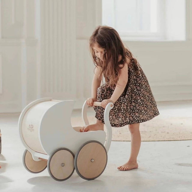 Landau de poupée et trotteur 2-en-1 - Blanc - Trotteurs by Kinderfeets