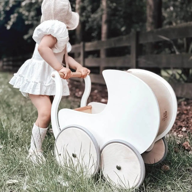 Landau de poupée et trotteur 2-en-1 - Blanc - Trotteurs by Kinderfeets