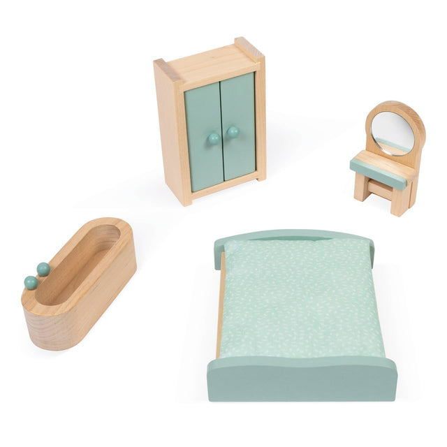 Furnished dollhouse (15 pcs)