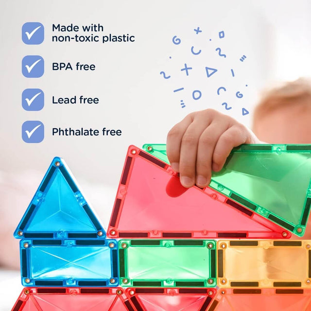 Mega Pack de tuiles magnétiques Arc-en-ciel (212 pcs) - Jeux de construction by Connetix