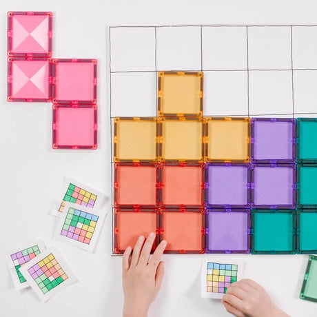 Pack d'extension carrés Pastel (40 pcs) - Jeux de construction by Connetix