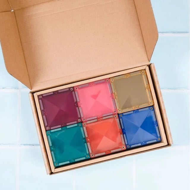 Pack d'extension carrés Pastel (40 pcs) - Jeux de construction by Connetix