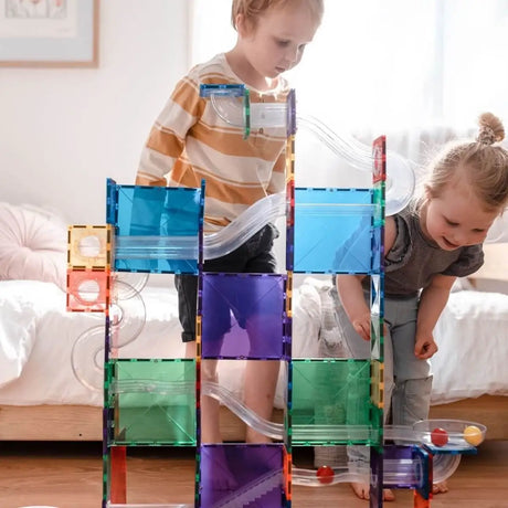 Parcours de balle magnétique Rainbow (92 pcs) - Jeux de construction by Connetix