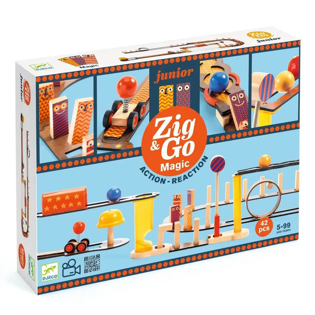 Parcours de course Zig & Go Jr - Magic (43 pcs) - Jeux de construction by Djeco