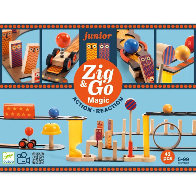 Parcours de course Zig & Go Jr - Magic (43 pcs) - Jeux de construction by Djeco