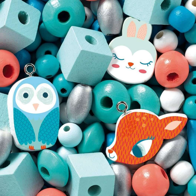 Perles en bois Petits animaux (450 pcs) - Jeux de motricité fine by Djeco