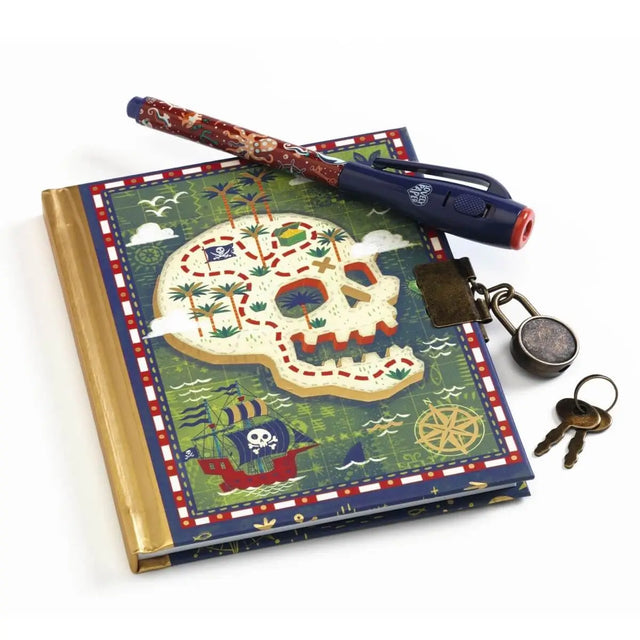 Petit carnet secret & feutre magique Pirates - Art & bricolage by Djeco