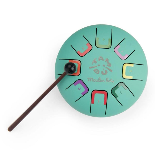 Petit tambour à languettes Dans la Jungle (6") - Jouets musicaux by Moulin Roty