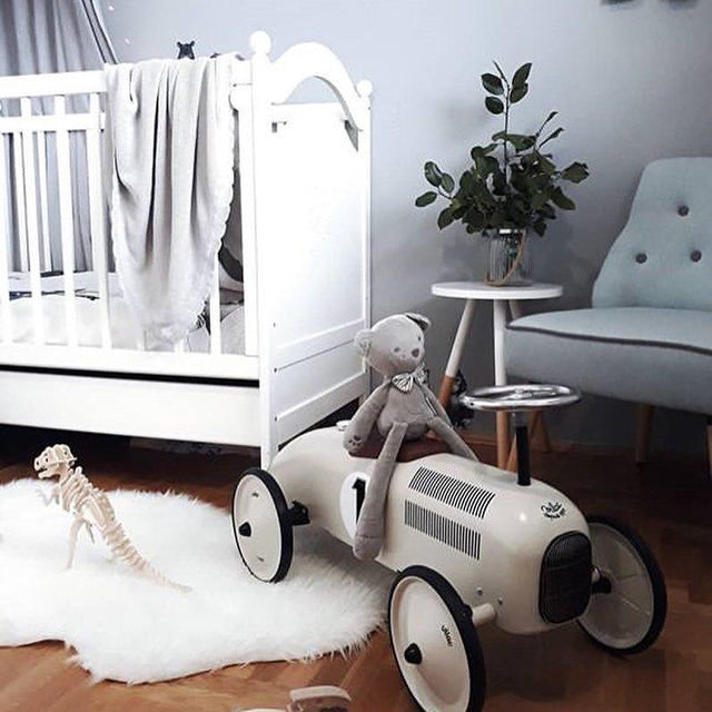 Porteur voiture vintage - Blanc crème-Vilac-Comme des Pirates