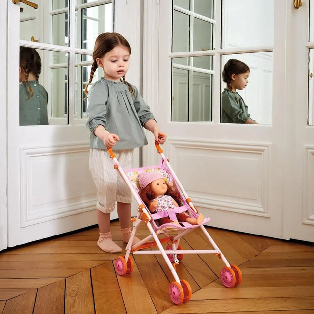 Poussette Flowers de poupée Pomea - Accessoires poupée by Djeco