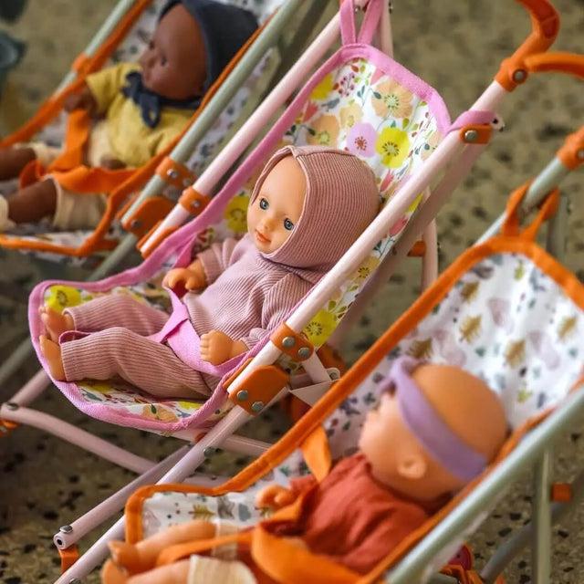 Poussette Flowers de poupée Pomea - Accessoires poupée by Djeco