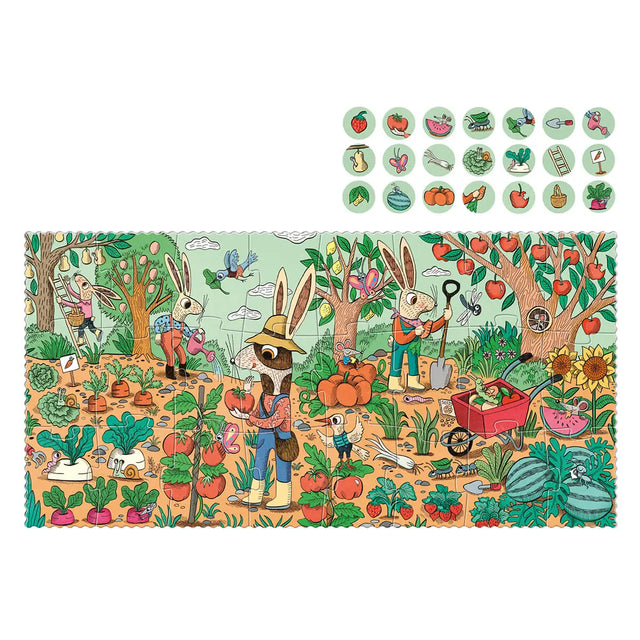 Puzzle d'observation Le Jardin du Lapin (24 pcs) - Casse-têtes by Londji