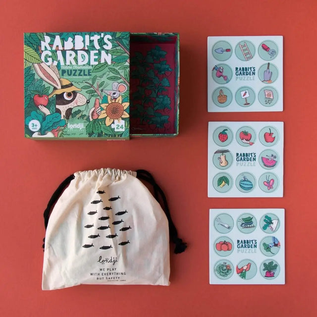 Puzzle d'observation Le Jardin du Lapin (24 pcs) - Casse-têtes by Londji