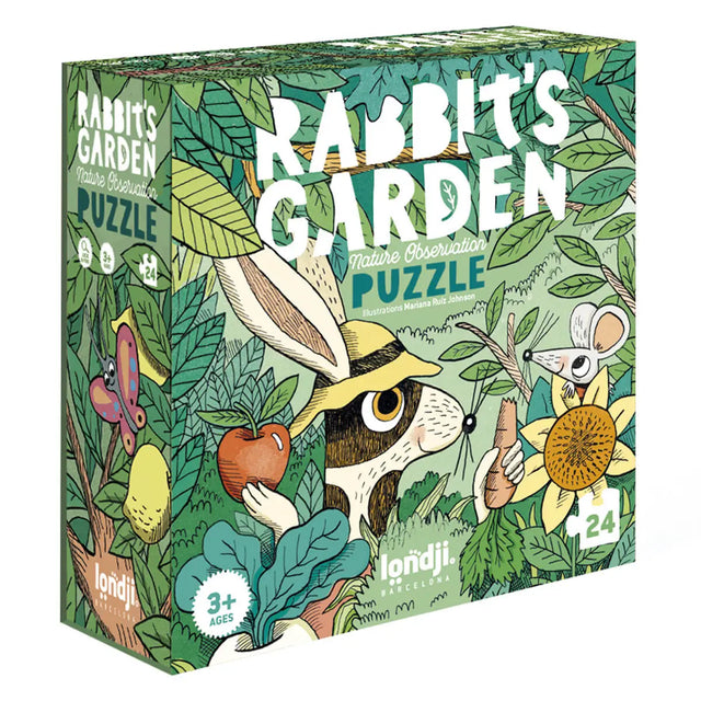 Puzzle d'observation Le Jardin du Lapin (24 pcs) - Casse-têtes by Londji