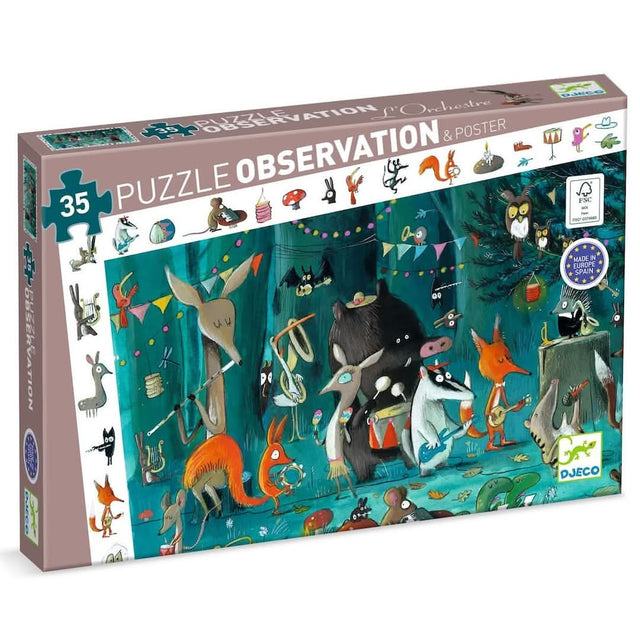 Puzzle d'observation - L'orchestre (35 pcs) - Casse-têtes by Djeco