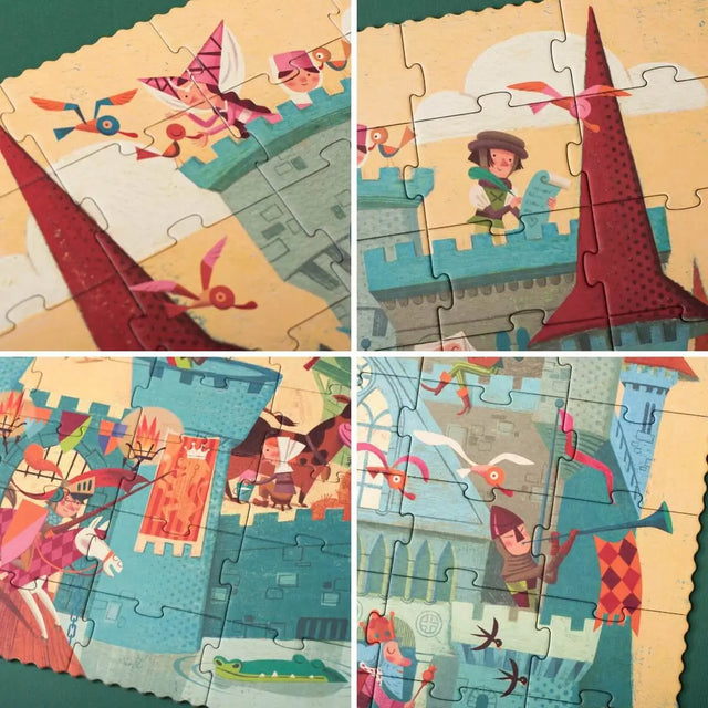 Puzzle d'observation - Voyage au Moyen Âge (100 pcs) - Casse-têtes by Londji