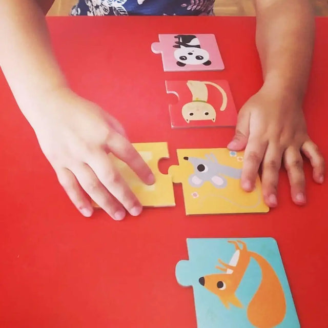 Puzzle duo - À table! (10 x 2 pcs) - Casse-têtes by Djeco