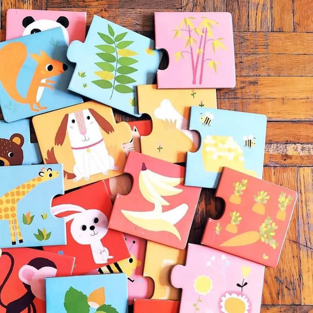 Puzzle duo - À table! (10 x 2 pcs) - Casse-têtes by Djeco