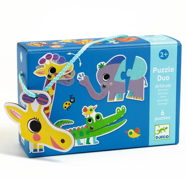Puzzle Duo Articulo - Animaux sauvages (6x2 pcs) - Casse-têtes by Djeco