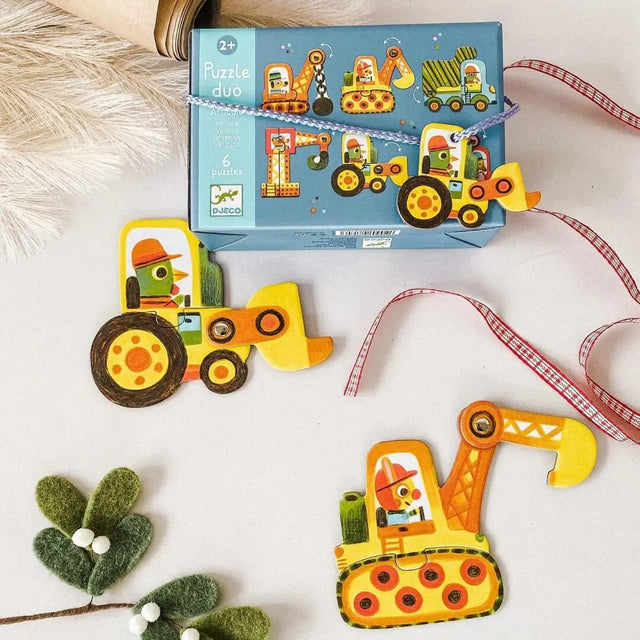 Puzzle Duo - Articulo Véhicules (6x2 pcs) - Casse-têtes by Djeco
