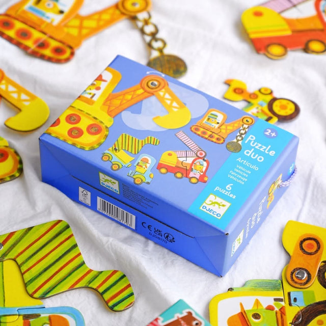 Puzzle Duo - Articulo Véhicules (6x2 pcs) - Casse-têtes by Djeco