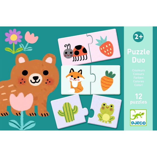 Puzzle Duo - Couleurs (12x2 pcs) - Casse-têtes by Djeco