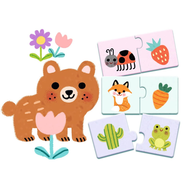 Puzzle Duo - Couleurs (12x2 pcs) - Casse-têtes by Djeco