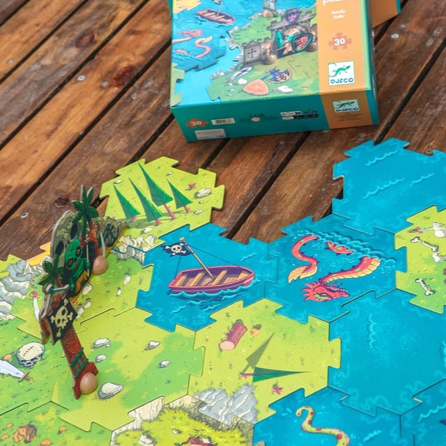 Puzzle géant champ de bataille Arty Toys (30 pcs) - Casse-têtes by Djeco