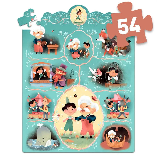 Puzzle histoire - Pinocchio (54 pcs) - Casse-têtes by Djeco