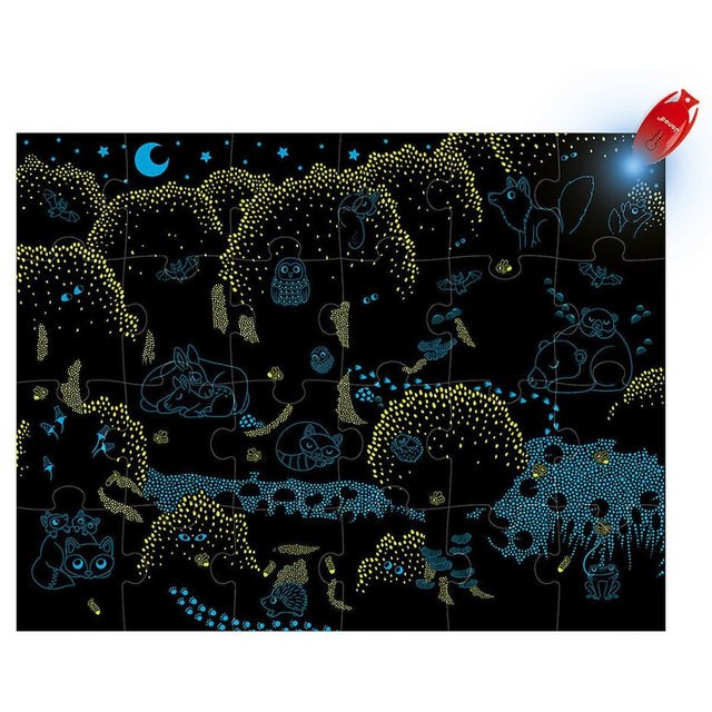 Puzzle lampe magique - Forêt (24 pcs) - Casse-têtes by Janod