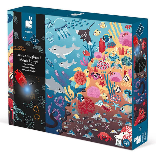 Puzzle lampe magique - L'océan (24 pcs) - Casse-têtes by Janod