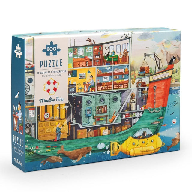 Puzzle Le bateau de l'explorateur 200 pièces - Casse-têtes by Moulin Roty