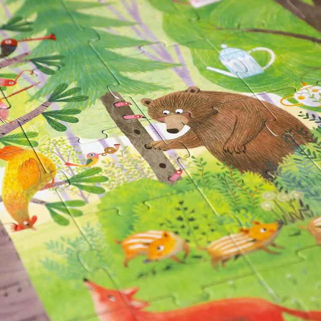 Puzzle réversible - Nuit & jour dans la forêt (54 pcs) - Casse-têtes by Londji