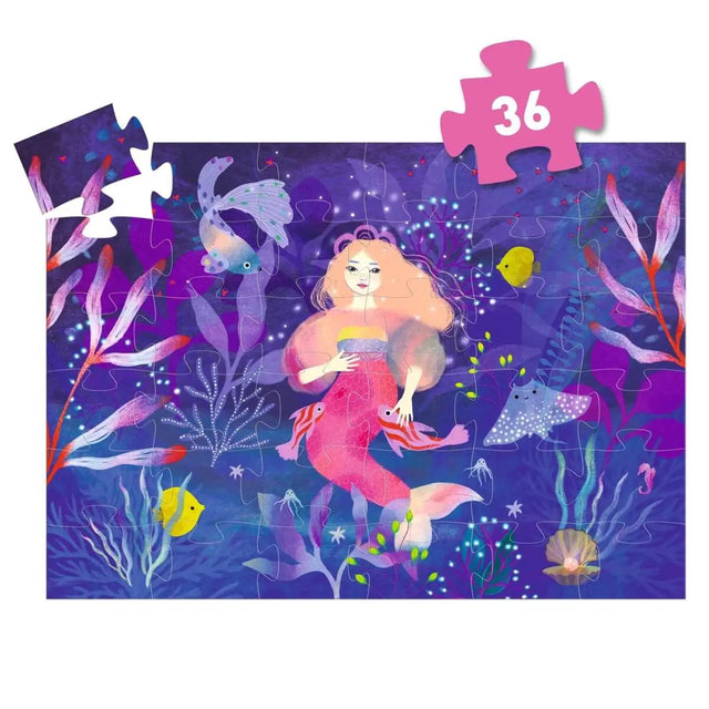 Puzzle silhouette - Ella la sirène (36 pcs) - Casse-têtes by Djeco