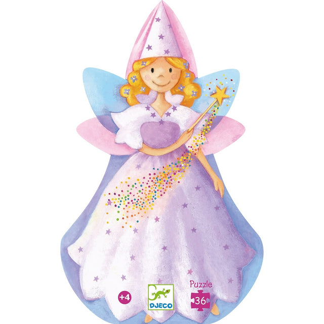 Puzzle silhouette - Fée et la licorne (36 pcs) - Casse-têtes by Djeco