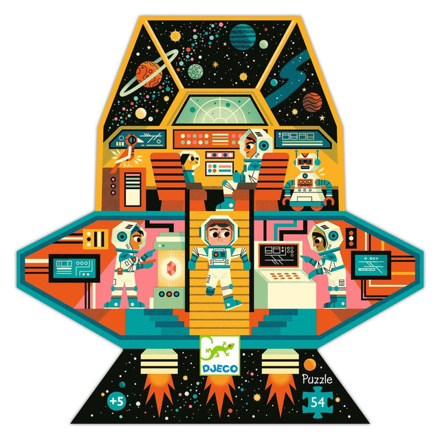 Puzzle silhouette - Station spatiale (54 pcs) - Casse-têtes by Djeco