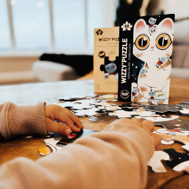 Puzzle Wizzy - Chats câlins (50 pcs) - Casse-têtes by Djeco